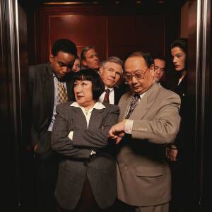 Great Wistom in the Elevator – Criminal Courts Bldg